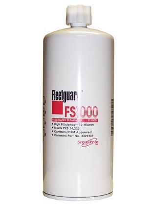 Fleetguard Fuel / Water Separator Filter FS1000